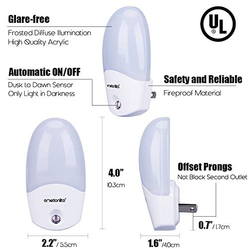 Rechargeable Lithium-Ion Battery Safe Night Nightlight Gray Flashlight Rechargeable Lithium-Ion Battery Safe Night Nightlight Gray Flashlight