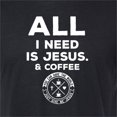 thumbnail image 6 of Wild Bobby All I Need is Jesus & Coffee Inspirational/Christian Men Premium Tri Blend Tee, True Black, XX-Large, 6 of 6