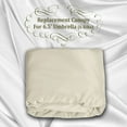 thumbnail image 6 of Sunrise Replacement Umbrella Canopy Cover for 6.5' 6 Ribs Outdoor Patio Market Umbrella, Canopy Only, (Ecru), 6 of 6