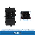 thumbnail image 4 of Interruptor de ventana eléctrica Unique Bargains No.8L8Z14529AB para el lado del pasajero delantero control de ventana para Ford Edge Escape Focus Negro, 4 of 7
