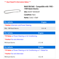 thumbnail image 2 of Multi Rib Belt - Compatible with 1985 - 1989 Buick Electra 1986 1987 1988, 2 of 2