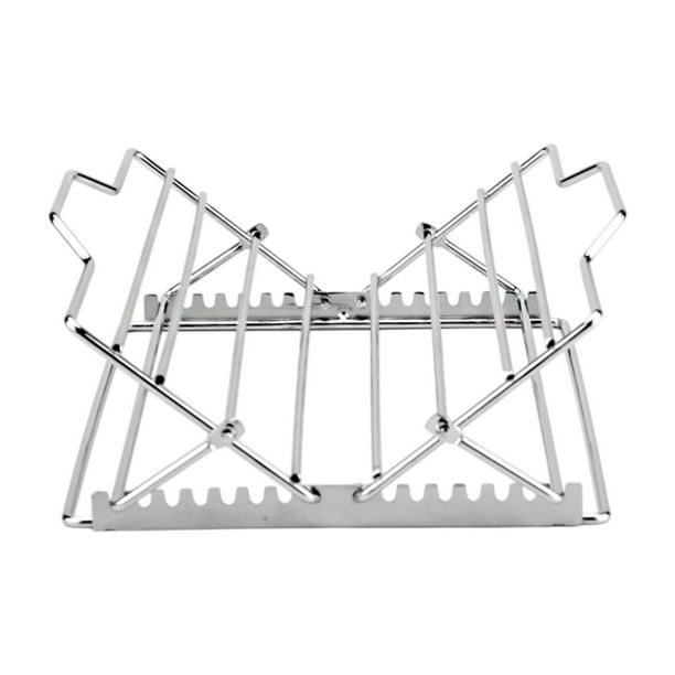 Rack de asado Costilla de parrilla de vegetales Grillero grande Ligera de accesorios BBQ Hool para jamones asados pollos