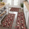 thumbnail image 2 of Red Christmas Animal and Tree Pattern Kitchen Rugs Sets Of 3,Kitchen Runner Rugs Non Skid Washable,Decorative Kitchen Floor Mats for Kitchen,Sink,Laundry,17"x30"+ 17"x47" + 17"x59", 2 of 6