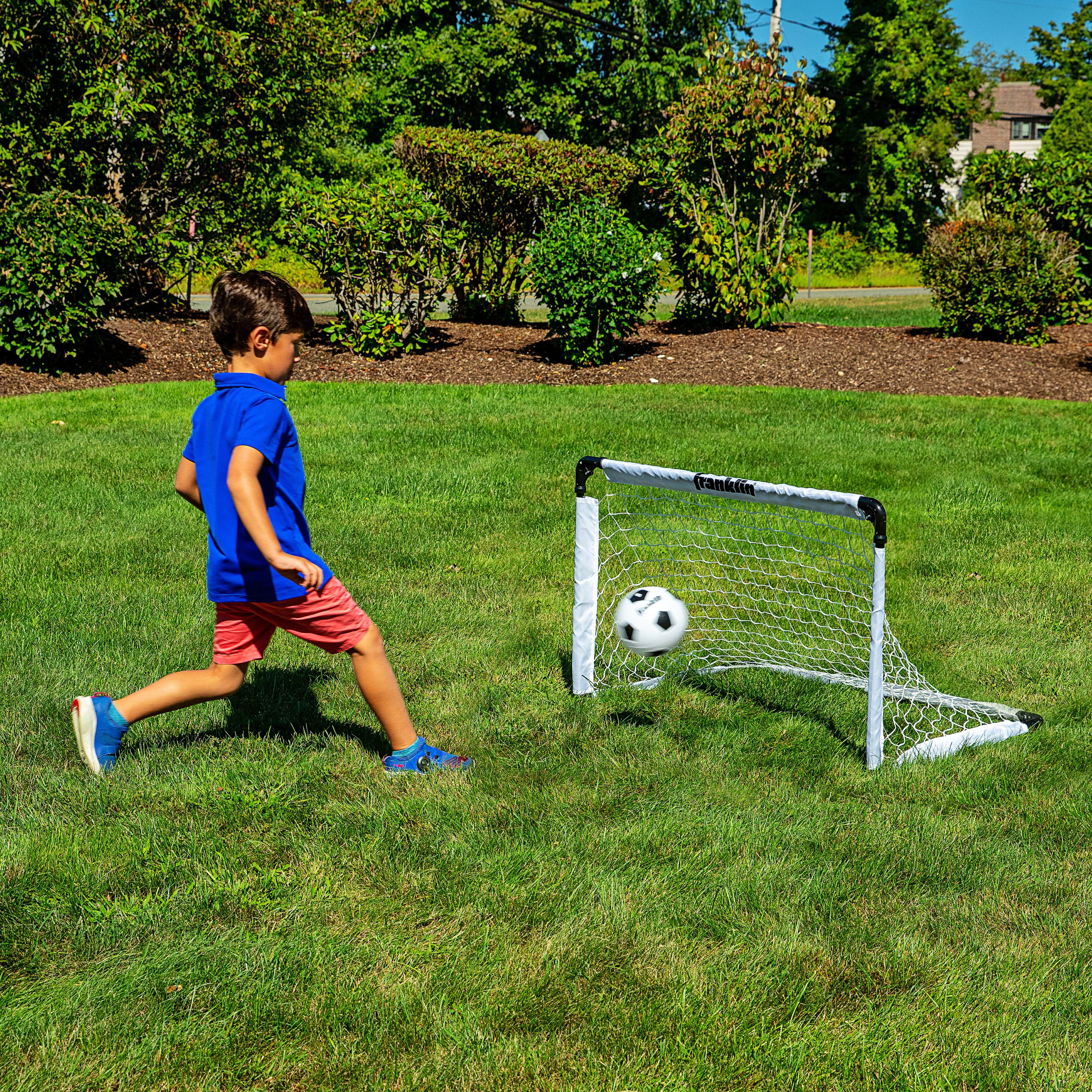 Franklin Sports Kids Soccer Goal Set ... Portable Backyard Youth Soccer Goals 