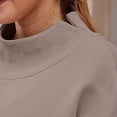 thumbnail image 4 of AUNVITO Women's High Neck Sweatshirt Long Sleeve Casual Fit Casual Winter Style Pullover Top, 4 of 8