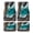 Rock Beach, variant on 4-Piece Car Floor Mats Set, Rocket Crystal Velvet Automotive Front & Rear Floor Liners, Universal Fit for Car, Truck, SUV