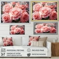 thumbnail image 4 of Designart "Dreamy Pink Rose Minimalism" Roses Floater Framed Canvas Prints, 4 of 5