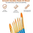 thumbnail image 4 of B Brush Set, Nylon Bru For Acrylic, Oil, , 10 Brush Sizes, 4 of 5