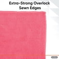 thumbnail image 3 of Superio Microfiber Cleaning Cloths Color-Coded for Easy Organization, Ultra-Soft, Durable, Multi-Purpose Cloths for Bathroom, Kitchen, Windows, Furniture, Electronics (Pink), 3 of 5