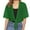 Army Green, variant on Summer Women's Casual Chiffon Cardigan Elegant Lightweight Thin Short Sleeve Shoulder Jacket for Ladies