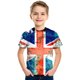 thumbnail image 2 of Gibobby blusas aesthetic Camisetas para niños pequeños, camisetas con estampado gráfico 3D del 4 de julio, camisetas de manga corta a la moda para niños y niñas, camisetas inf(Azul, 6-7 Años), 2 of 4