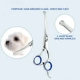 thumbnail image 4 of 4pcs Professional Dog Grooming Scissors - Stainless Steel Round Tip Down-Curved, 4 of 4