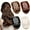 Leopard, variant on 4 PCS Flat Hair Clips, Round Lay Down Claw Clips for Women Girls, French Strong Hold Hair Barrettes for Thick Thin Hair