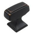 thumbnail image 5 of GlideRite 1-1/8 in. Transition Style Rectangle Cabinet Knob, Weathered Nickel, 5 of 6
