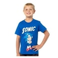 thumbnail image 6 of Sonic the Hedghog Boy's Sonic Folded Arms Victory Stance Short Sleeve Kids Graphic Print T-Shirt, 6 of 6