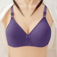 thumbnail image 5 of ATOYSOY Everyday Bra Wireless Nursing Seamless Breathable Push Up Underwear Workout Thin Lightweight Girls Teens Solid Color Smoothing Comfort Bra Clearance Purple, 5 of 5