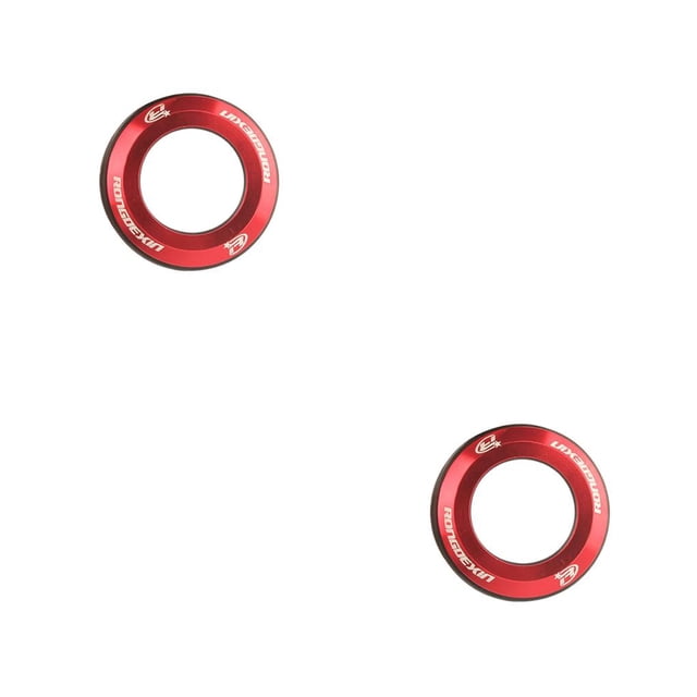 Eigraketly Bike Bowl Cover 28.6mm Pipe Headset Caps Piezas de aleación de aluminio para mantenimiento de reparación profesional Rojo Rojo 2piezas