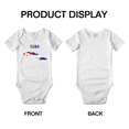thumbnail image 3 of Cuba Map Flag Cute Baby Clothes Unisex (White, 0-3 Months), 3 of 5