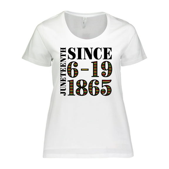 Inktastic Juneteenth Since 6-19-1865 Women's Plus Size T-Shirt