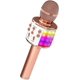 thumbnail image 1 of Micrófono de karaoke para niños, micrófono de karaoke inalámbrico Bluetooth con luces led, altavoz portátil de micrófono portátil, juguetes para niñas Feliz Sencillez, 1 of 5