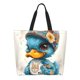 thumbnail image 1 of Balery Cute Sunflower Blue Duck Bolsa Tote Estilo Estético con Cremalleras, Bolsa de Hombro, Bolsa de Compras Grande y Plegable, 1 of 8