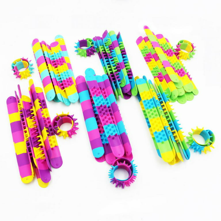 Spiky Slap Bracelets,Slap Bands (3 Pack),Great Sensory Toys,Fidget Toys  ,BPA Free