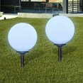 thumbnail image 3 of 2 luces solares para exteriores de 10 cm, redondas, con forma de bola de burbuja, para césped, T5lFD0sN, 3 of 5