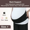 Vocoste Maternity Belly Bands for Pregnant Women adjustable for Different Stage Soft Black