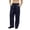 Dark Blue, variant on Qgtaibl Men's Wide Leg Sweatpants with Pockets Loose Fit Breathable Casual Workout Trousers Drawstring Elastic Waist Uncuffed Fall Joggers Army Green M