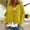 Yellow, variant on UTTOASFAY Coat Women Solid Color Casual Long Sleeve Knitted Cardigan Sweater Coat Wine 8(L)
