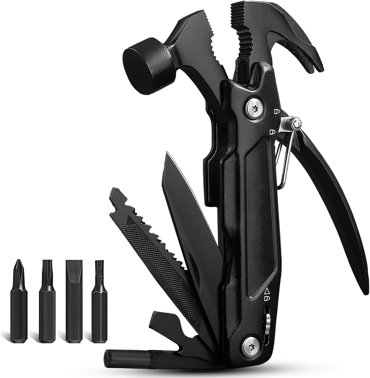 RGHJAR-hammer multitool 14-in-1 multitool for men camping multitools outdoor wrench hammer pliers 5.4”EDC tools for men
