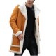thumbnail image 1 of Jackets de Ropa de Salida Para Hombres Invierno Invierno Solidado Solidado Mantenga Cálido Un Solo Pecho Odeerbi ODB-4, 1 of 3