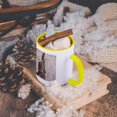 thumbnail image 5 of Vintage Pretty Lady Steampunk Art, 15oz Two-Tone Yellow Mug, 5 of 7