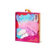 Our Generation Lovely Hearts Pink Hat & Gradient Dress Outfit for 18 Dolls