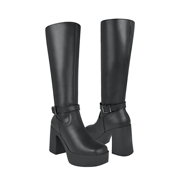 BOTAS DAMA STYLO 147-04 SIMIPIEL NEGRO