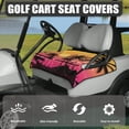 thumbnail image 3 of Whosucclay Tropical Sunset Silhouette Golf Cart Seat Cover, Breathable Anti-Fade Wear-Resistant Golf Seat Cover for Yamaha EZGO Club Car, 52.36" x 32.28", 3 of 7