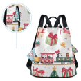 thumbnail image 5 of FORMRS Women's Travel Backpack Purse Anti-Theft Hidden Pockets Casual Shoulder Bag, Christmas Penguin, 5 of 7