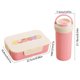 thumbnail image 3 of Set de lonchera Bento Box con taza | Fiambrera multicompartimento para preparar comidas para niños y adultos | Recipiente hermético apto para microondas para la escuela, el trabajo o la oficina, 3 of 6