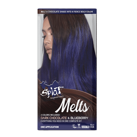 Splat Melts Hair Dye, Dark Chocolate and Blueberry, 1 Application
