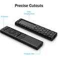 thumbnail image 3 of Fintie Protective Case for Samsung Smart Solar Cell Remote Control 2023 2022 BN59-01388A BN59-01385 BN59-01386 BN59-01391, Light Weight Kids-Friendly Anti Slip Shockproof Silicone Cover, Black, 3 of 9