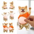 thumbnail image 3 of 3D Dog Belly Sticker Super Soft Silicone Anti Collision Sticker Chubby Shiba Inu Big Belly 3D Puffy Stickers for Phone Car Door Fridge Door Decorative for Daily Use, 3 of 8