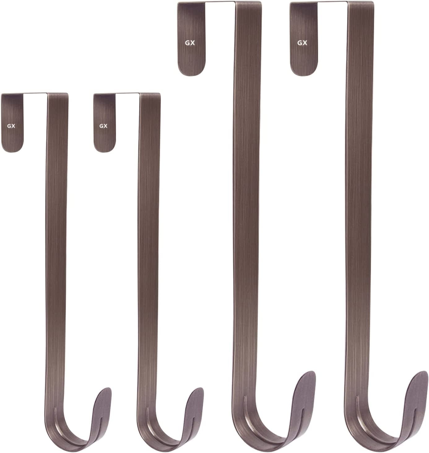 4Pcs Wreath Hanger for Front Door Large Wreath Metal Hook for Christmas