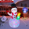 thumbnail image 3 of Christmas Decorations 5ft Christmas Inflatables Christmas Decorations Outdoor, Inflatable Snowman Penguin Yard Decorations with Rotating LED Lights for Indoor Outdoor Christmas Decorations, 3 of 7