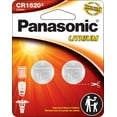 thumbnail image 1 of Panasonic CR1620 3.0 Volt Long Lasting Lithium Coin Cell Batteries in Child Resistant, Standards Based Packaging, 2-Battery Pack, 1 of 8