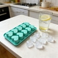 thumbnail image 4 of Heart-Shaped Silicone Ice Cube Tray – Miyuadkai 10-Cavity Mold for DIY Baking, Cookies & Cakes, Light Green Flexible Mold for Easy Demolding, Spring Baking Essential for Easter Treats, 4 of 8