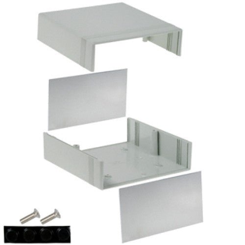 1598ESGYPBK - Boîte de Projet 6.3X6.3X3.4IN Gris PLAS
