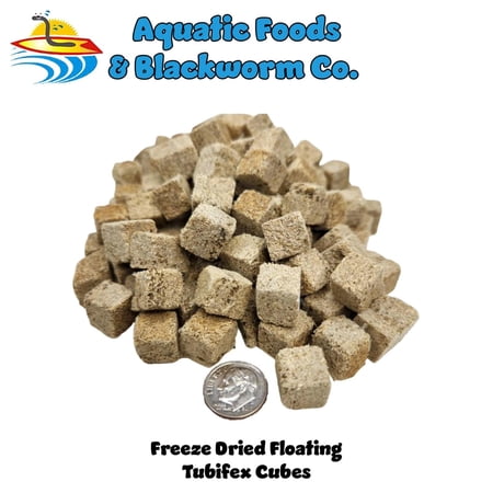 Aquatic Foods Freeze Dried Tubifex Worm Cubes - 4-lbs