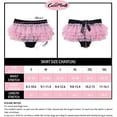thumbnail image 4 of CutiePlusU Adult Tulle Puffy Petticoat Tutu Ballet Ballerina Skirt Cotton Ruffle Panty - Pink Bow 3XL, 4 of 5