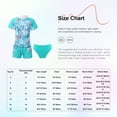thumbnail image 5 of Alvivi Girls Rash Guard Swimsuit 3-Piece Bathing Suit Swimwear Shirt Shorts Bikini Bottoms Set Leaf 14, 5 of 5