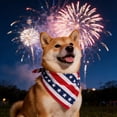 thumbnail image 6 of Patriotic 4th of July Dog Bandana, American Flag Dog Bandanas Triangle Bibs Scarf for Medium and Small Dogs, 6 of 6